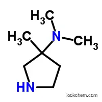 Molecular Structure of 947149-88-4 (N,N,3-Trimethylpyrrolidin-3-amine)